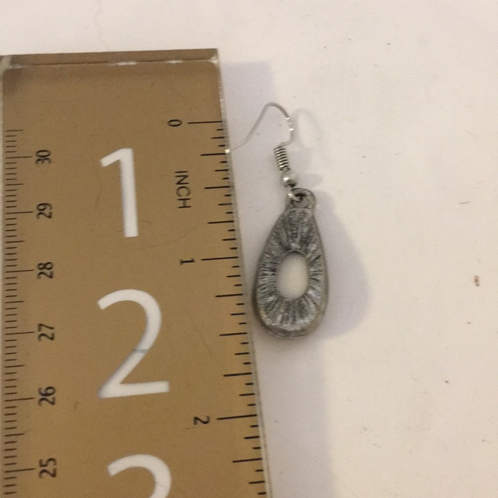 Silver Shell Earrings - Picture 2 of 2
